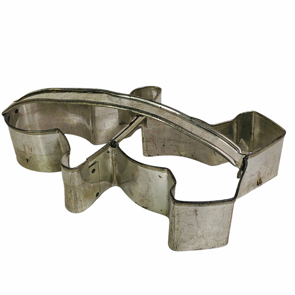 2 Primitive Soldered Gingerbread Man + Cowboy Shaped Cookie Cutters With Handle - Picture 8 of 12